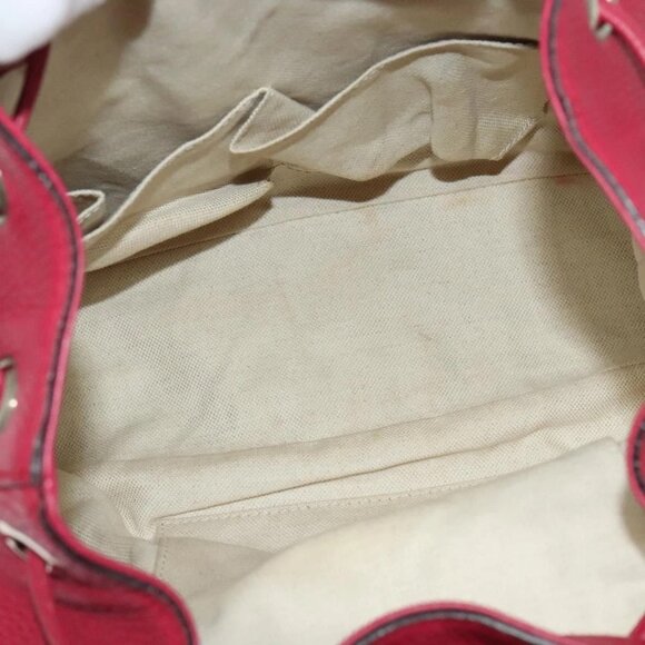 GUCCI Bamboo Backpack Leather Outlet Pink main image 7